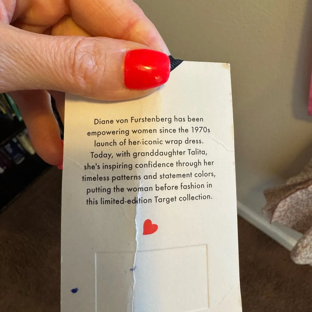 2 FOR $25 Diane Von Furstenberg Target Dress Pink Red Modern Geo Mini Dress 12 - Picture 5 of 10